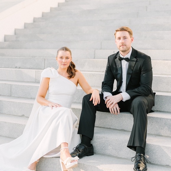 Elliatt One Shoulder White Dress - Picture 4 of 4